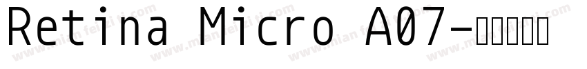 Retina Micro A07字体转换